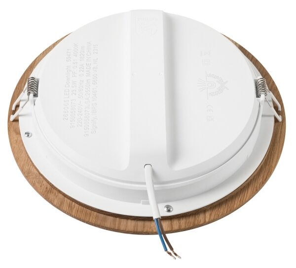 LED Podhledové svítidlo WOODY SPOT LED/23,5W/230V 4000K dub pr. 23,5 cm