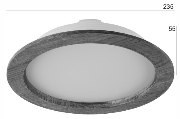 LED Podhledové svítidlo WOODY SPOT LED/23,5W/230V 4000K dub pr. 23,5 cm