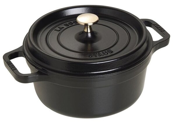 Litinový hrnec Staub 22 cm, černý