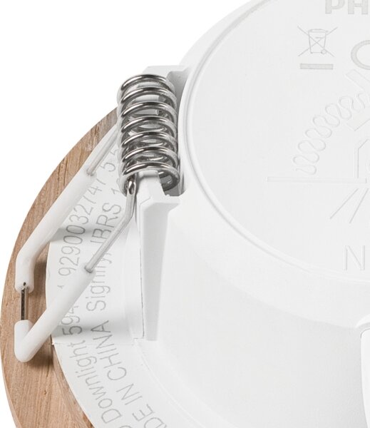 LED Podhledové svítidlo WOODY SPOT LED/5,5W/230V 4000K dub pr. 10 cm
