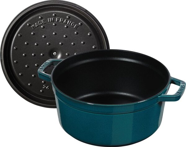 Litinový hrnec Staub 26 cm, mořská modř