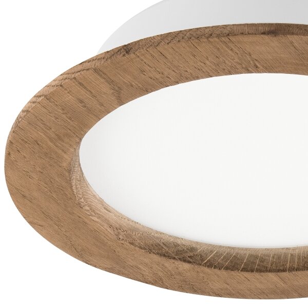 LED Podhledové svítidlo WOODY SPOT LED/16,5W/230V 4000K ořech pr. 18,5 cm