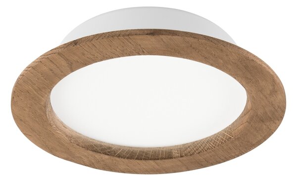 LED Podhledové svítidlo WOODY SPOT LED/16,5W/230V 4000K ořech pr. 18,5 cm