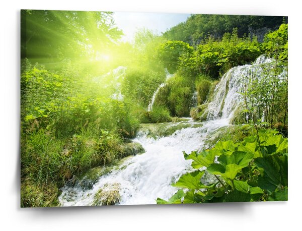 Sablio Obraz Kaskádovitý vodopád - 150x110 cm