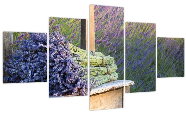 Obraz - Levandulové svazky (125x70 cm)