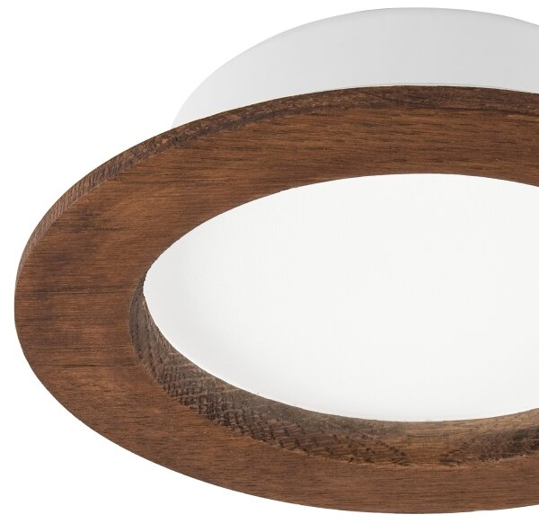 LED Podhledové svítidlo WOODY SPOT LED/12,5W/230V 3000K třešeň pr. 16 cm