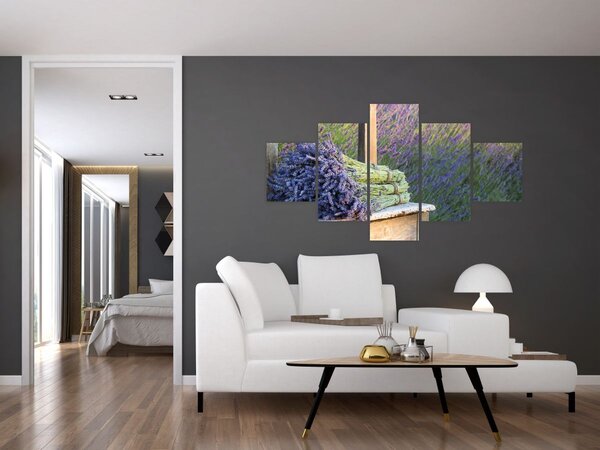 Obraz - Levandulové svazky (125x70 cm)