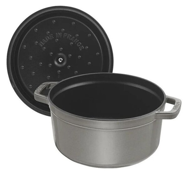Litinový hrnec Staub 28 cm, šedý