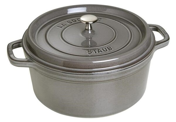 Litinový hrnec Staub 28 cm, šedý