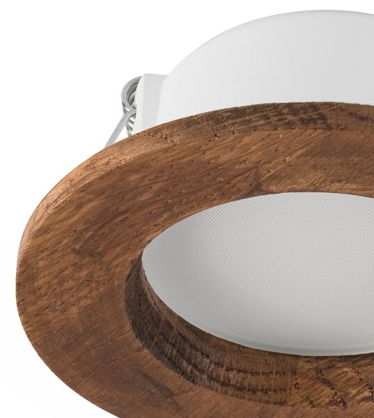 LED Podhledové svítidlo WOODY SPOT LED/5,5W/230V 4000K třešeň pr. 10 cm