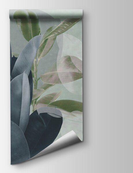 Fototapeta Elegantní listy na pastelovém pozadí, Fototapety s palmovými listy, Populární fototapety, u71334v2 - Tapeko.co.cz