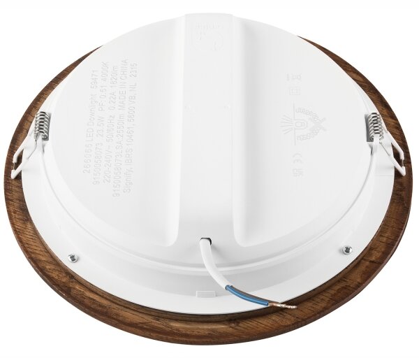 LED Podhledové svítidlo WOODY SPOT LED/23,5W/230V 4000K třešeň pr. 23,5 cm