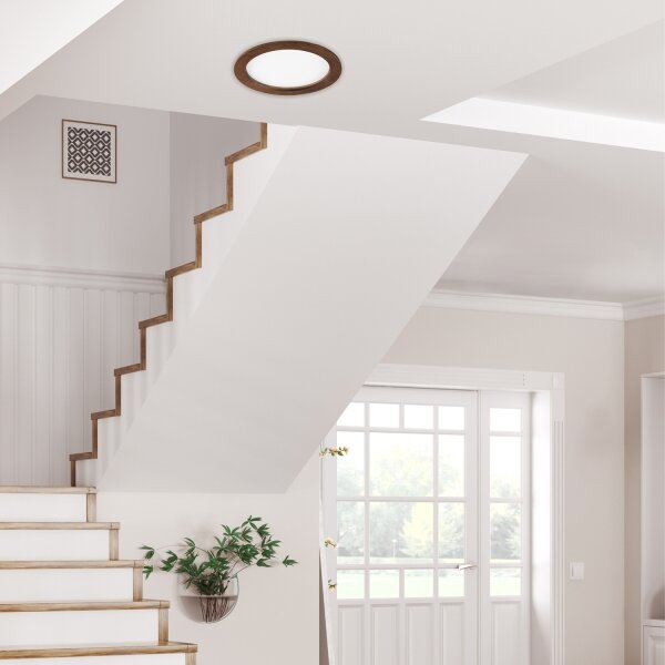 LED Podhledové svítidlo WOODY SPOT LED/23,5W/230V 4000K třešeň pr. 23,5 cm