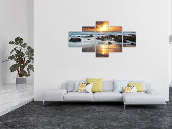 Obraz - Moře zalité sluncem (125x70 cm)
