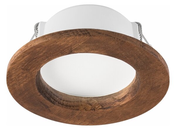 LED Podhledové svítidlo WOODY SPOT LED/5,5W/230V 4000K třešeň pr. 10 cm