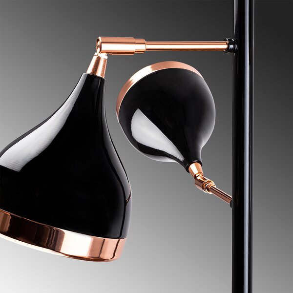 ASIR Stojací lampa YILDO - 7021 černá měď