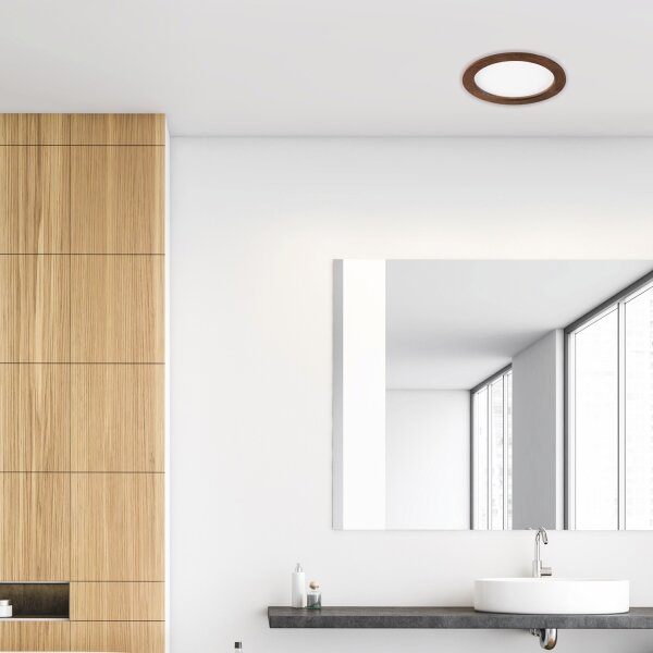 LED Podhledové svítidlo WOODY SPOT LED/23,5W/230V 4000K třešeň pr. 23,5 cm
