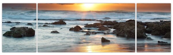 Obraz - Moře zalité sluncem (170x50 cm)