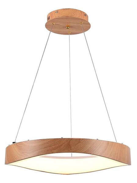 LED Lustr na lanku LED/25W/230V 3000K pr. 50 cm hnědá
