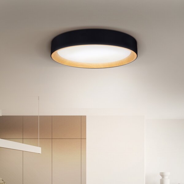 Brilagi-LED Stmívatelné svítidlo LARIOS LED/48W/230V 3000-6500K pr. 39 cm černá+DO