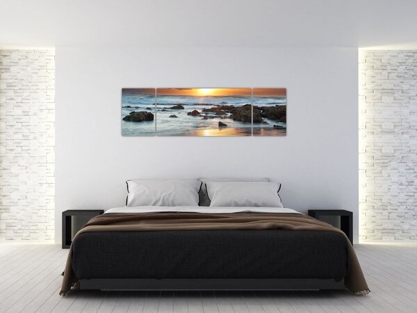 Obraz - Moře zalité sluncem (170x50 cm)