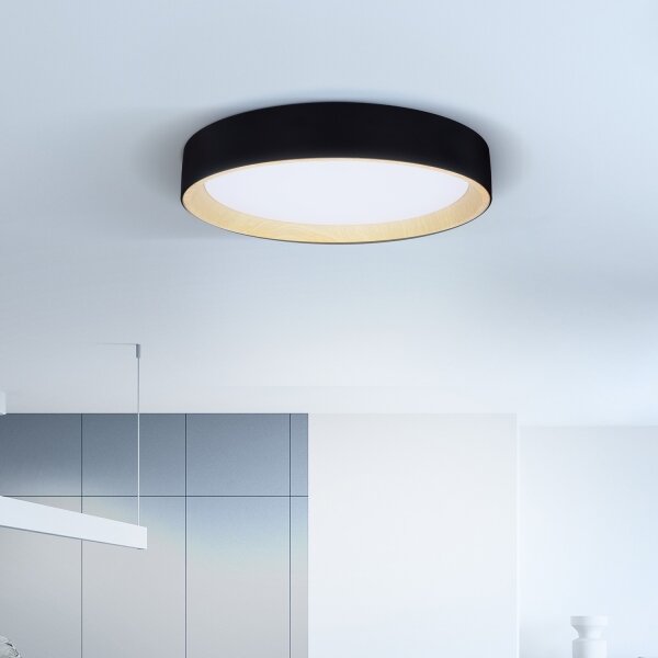 Brilagi-LED Stmívatelné svítidlo LARIOS LED/48W/230V 3000-6500K pr. 39 cm černá+DO