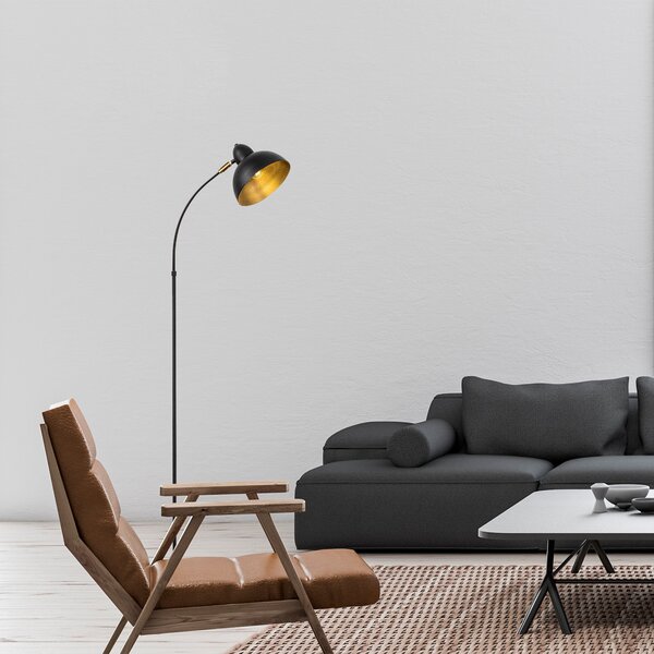 ASIR Stojací lampa VARZAN - 10855 černá