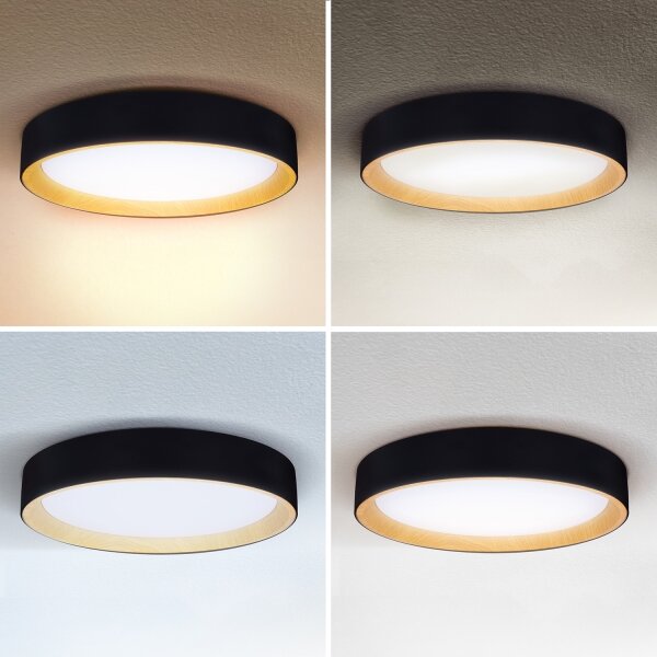 Brilagi-LED Stmívatelné svítidlo LARIOS LED/48W/230V 3000-6500K pr. 39 cm černá+DO