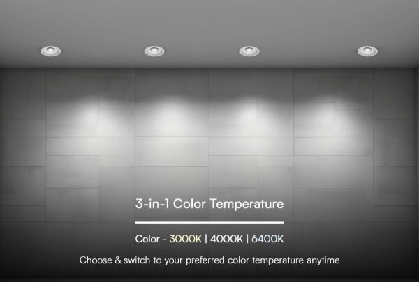 LED Podhledové svítidlo LED/24W/230V 3000/4000/6400K pr. 13,5 cm bílá