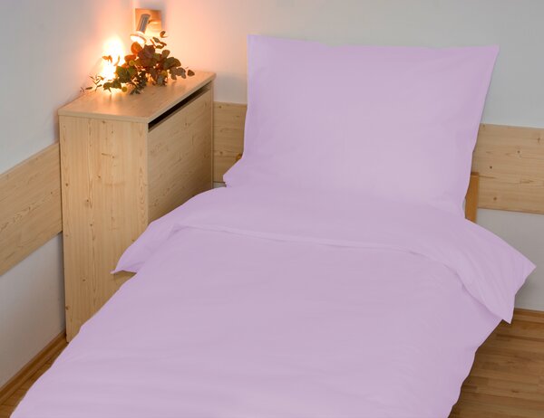 Povlečení francouzské bavlna UNI 200x200,70x90 světle fialové