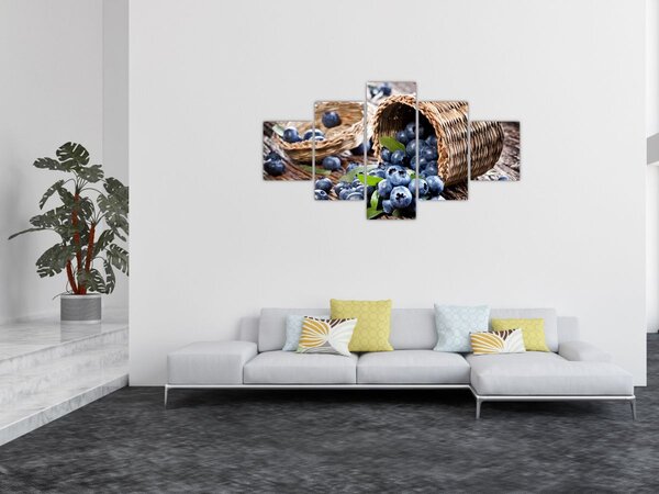 Obraz - Šťavnaté borůvky (125x70 cm)