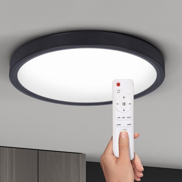 Brilagi-LED Stmívatelné svítidlo ESTELA LED/36W/230V 3000-6500K pr. 30 cm černá+DO