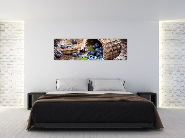 Obraz - Šťavnaté borůvky (170x50 cm)