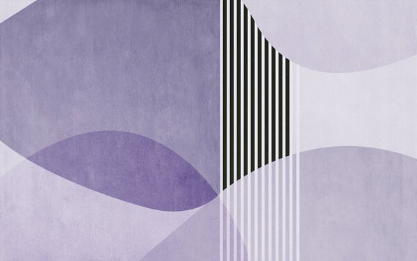 Fototapeta Fialový a černý geometrický vzor, Abstraktní fototapety, Populární fototapety, u74075v4 - Tapeko.co.cz