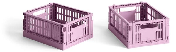 HAY Úložný box Colour Crate Mini set 2ks, dusty rose