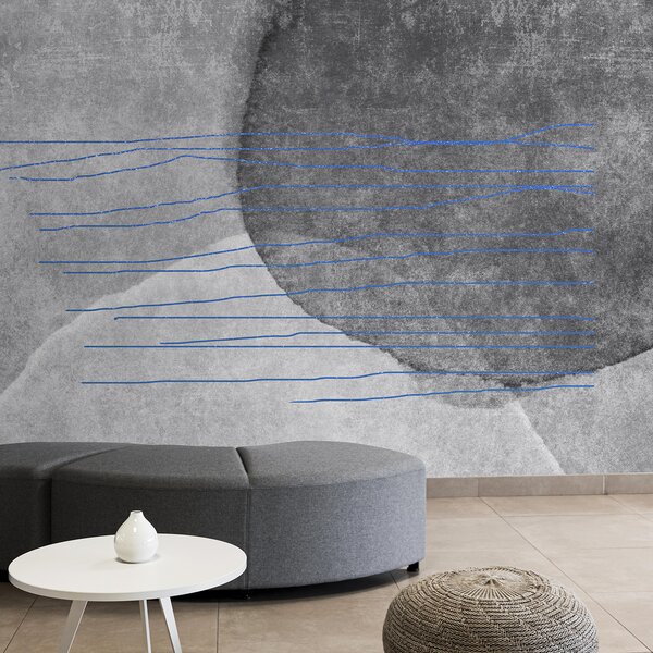 Fototapeta Šedá a modrá čára, Designové fototapety na zeď, Populární fototapety, u78579v1 - Tapeko.co.cz