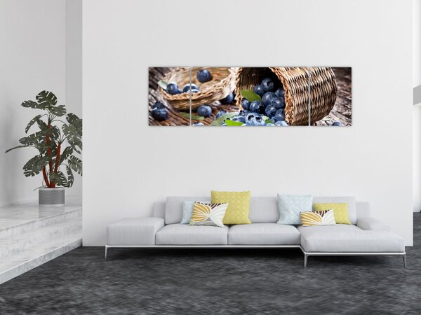 Obraz - Šťavnaté borůvky (170x50 cm)