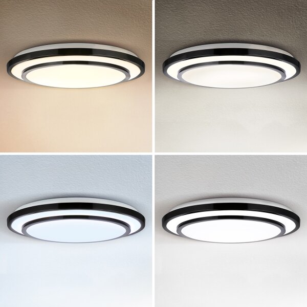 Brilagi-LED Stmívatelné svítidlo LUCIANO LED/48W/230V 3000-6500K pr. 39 cm čern+DO