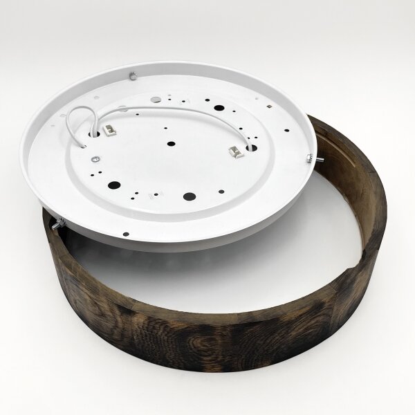 Stropní svítidlo OAK SMOKY 2xE27/15W/230V pr. 37,5 cm dub/tmavě hnědá