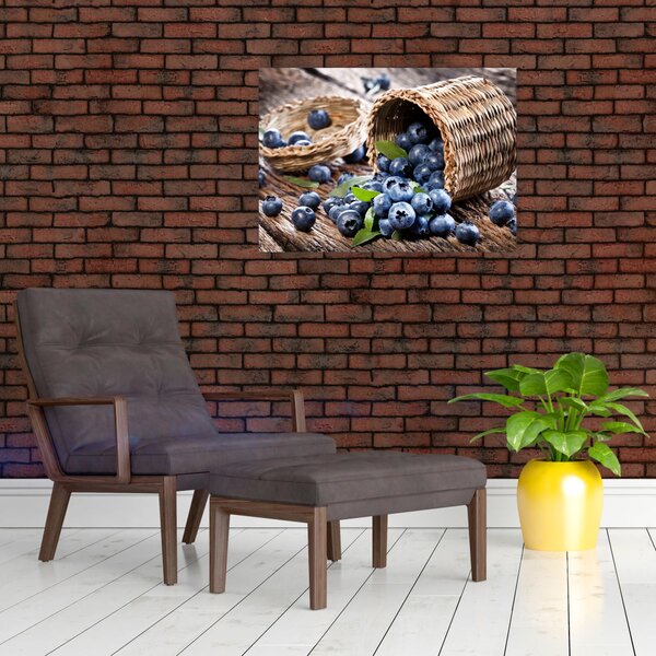 Obraz - Šťavnaté borůvky (70x50 cm)