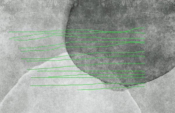 Fototapeta Šedé a bílé pozadí se zelenými linkami, Designové fototapety na zeď, Populární fototapety, u78579v3 - Tapeko.co.cz
