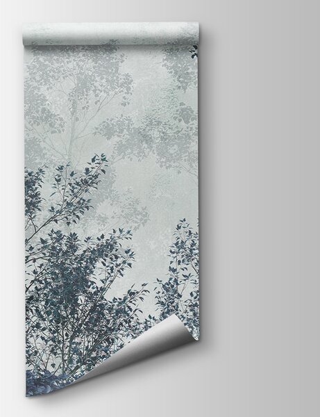Fototapeta Skupina stromů s listy, Fototapety s mlžným lesem, Populární fototapety, u78594v2 - Tapeko.co.cz