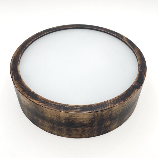 Stropní svítidlo OAK SMOKY 1xE27/15W/230V pr. 27,5 cm dub/tmavě hnědá
