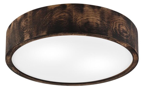 Stropní svítidlo OAK SMOKY 2xE27/15W/230V pr. 37,5 cm dub/tmavě hnědá