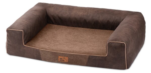 Pes Oliver Pelech Oliver Orthopedic, hnědý Velikost: XXL - 123 x 83 cm