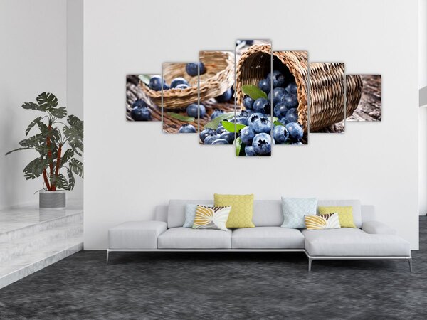 Obraz - Šťavnaté borůvky (210x100 cm)