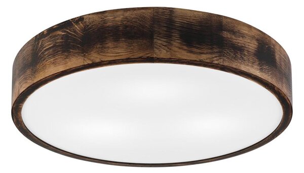 Stropní svítidlo OAK SMOKY 3xE27/15W/230V pr. 47,5 cm dub/tmavě hnědá