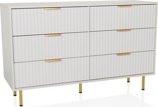 Hjh LIVING Příborník HJELLE Komoda Skříňka s úchytem 75,0 x 120,0 x 40,0 cm