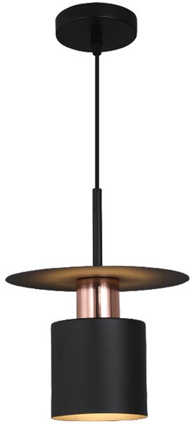 TooLight Závěsná lampa Hilena černá/růžové zlato