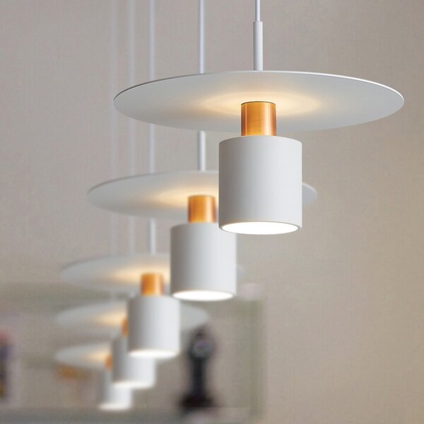 TooLight Závěsná lampa Hilena bílá/růžové zlato